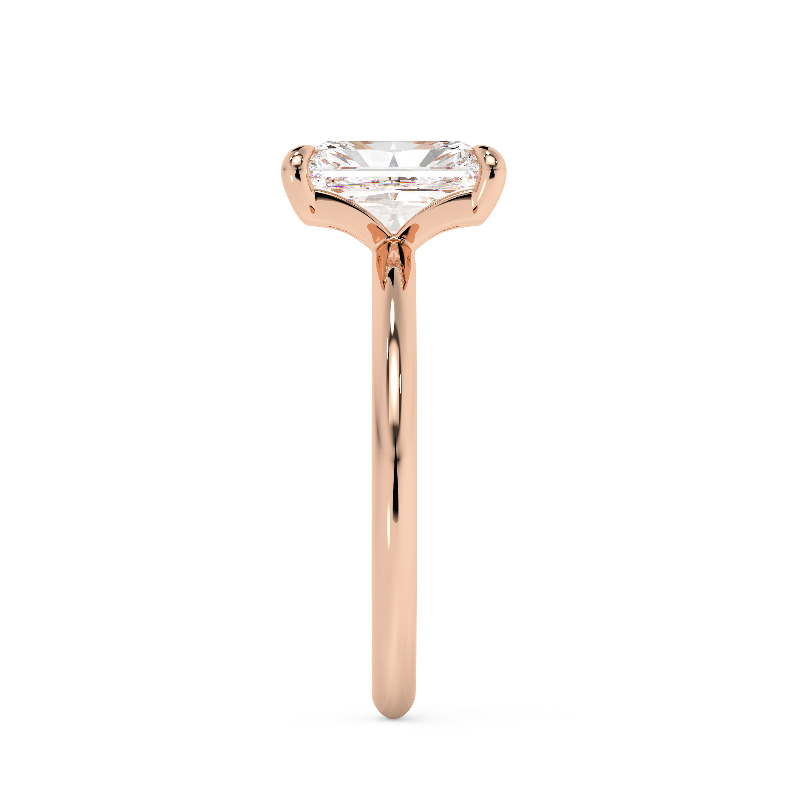 Radiant Solitaire Lab Grown Diamond Engagement Ring