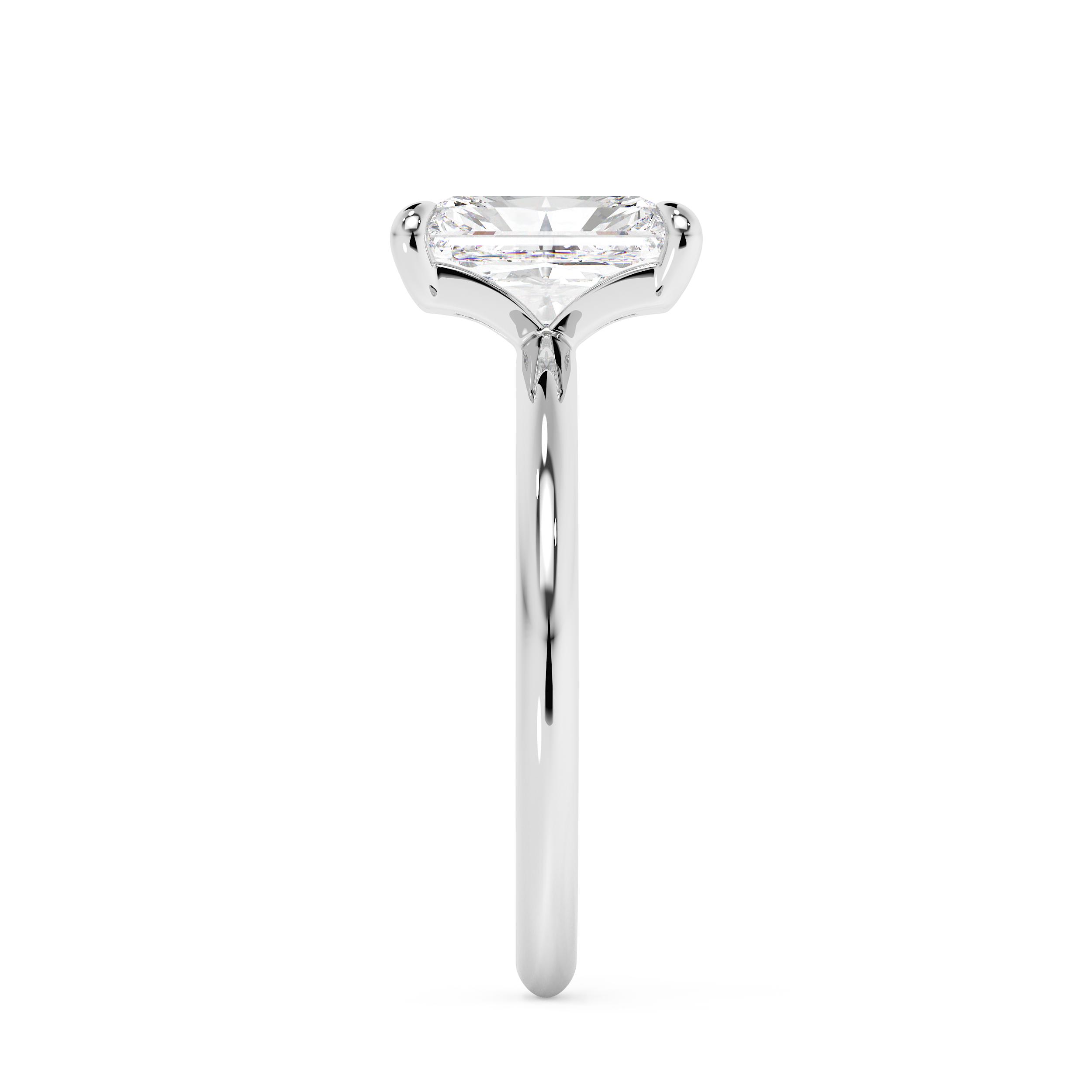 Radiant Solitaire Lab Grown Diamond Engagement Ring