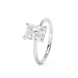Radiant Solitaire Lab Grown Diamond Engagement Ring