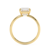 Asscher Solitaire Lab Grown Diamond Engagement Ring