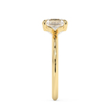 Asscher Solitaire Lab Grown Diamond Engagement Ring