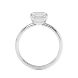 Asscher Solitaire Lab Grown Diamond Engagement Ring