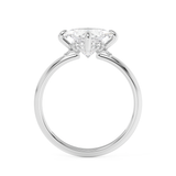 East West Princess Hidden Halo Lab Grown Diamond Engagement Ring