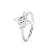East West Princess Solitaire Lab Grown Diamond Engagement Ring