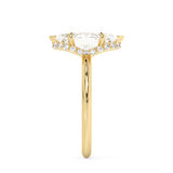 Marquise Hidden Halo Lab Grown Diamond Engagement Ring