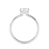 Marquise Hidden Halo Lab Grown Diamond Engagement Ring