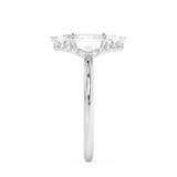 Marquise Hidden Halo Lab Grown Diamond Engagement Ring