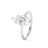 Marquise Hidden Halo Lab Grown Diamond Engagement Ring