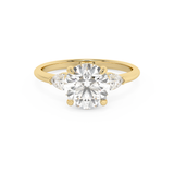 Round Three Stone Lab Grown Diamond Engagement Ring