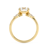 Round Three Stone Lab Grown Diamond Engagement Ring