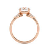 Round Three Stone Lab Grown Diamond Engagement Ring