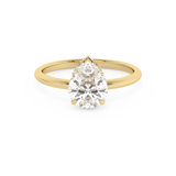 Pear Hidden Halo Lab Grown Diamond Engagement Ring