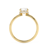 Pear Hidden Halo Lab Grown Diamond Engagement Ring