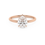 Pear Hidden Halo Lab Grown Diamond Engagement Ring