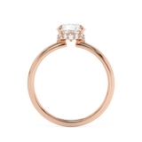 Pear Hidden Halo Lab Grown Diamond Engagement Ring