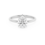 Pear Hidden Halo Lab Grown Diamond Engagement Ring
