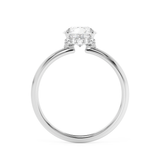 Pear Hidden Halo Lab Grown Diamond Engagement Ring