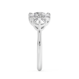 Round Three Stone Lab Grown Diamond Engagement Ring
