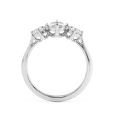 Elongated Cushion Three Stone Lab Grown Diamond Engagement Ring