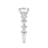 Round Pave Lab Grown Diamond Engagement Ring