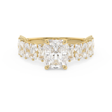 Radiant Pave Lab Grown Diamond Engagement Ring