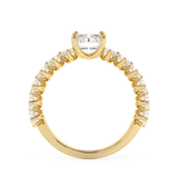 Radiant Pave Lab Grown Diamond Engagement Ring