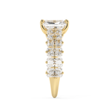 Radiant Pave Lab Grown Diamond Engagement Ring