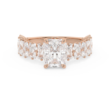 Radiant Pave Lab Grown Diamond Engagement Ring