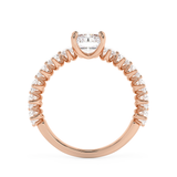 Radiant Pave Lab Grown Diamond Engagement Ring