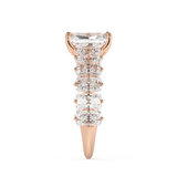 Radiant Pave Lab Grown Diamond Engagement Ring