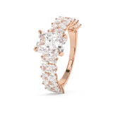 Radiant Pave Lab Grown Diamond Engagement Ring