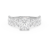 Radiant Pave Lab Grown Diamond Engagement Ring