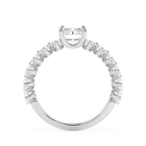 Radiant Pave Lab Grown Diamond Engagement Ring