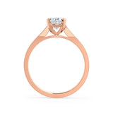 Round Solitaire Lab Grown Diamond Engagement Ring