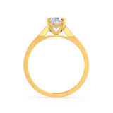Round Solitaire Lab Grown Diamond Engagement Ring