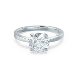 Round Solitaire Lab Grown Diamond Engagement Ring