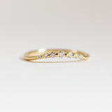 Half Eternity Wedding Band Featuring 0.12 TCW Round Moissanite 1