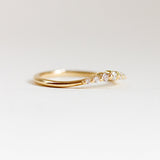 Half Eternity Wedding Band Featuring 0.12 TCW Round Moissanite 3