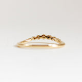 Half Eternity Wedding Band Featuring 0.12 TCW Round Moissanite 4