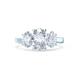 Oval Three Stone Lab Grown Diamond Engagement Ring