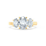 Oval Three Stone Lab Grown Diamond Engagement Ring