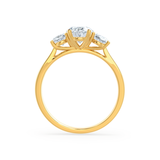 Oval Three Stone Lab Grown Diamond Engagement Ring