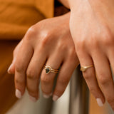 Half Eternity Wedding Band Featuring 0.088 TCW Marquise Moissanite 2