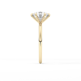 Round Solitaire Lab Grown Diamond Engagement Ring