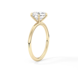 Round Solitaire Lab Grown Diamond Engagement Ring