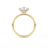 Round Solitaire Lab Grown Diamond Engagement Ring