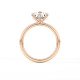 Round Solitaire Lab Grown Diamond Engagement Ring