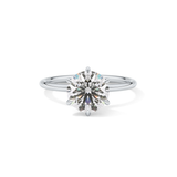 Round Solitaire Lab Grown Diamond Engagement Ring