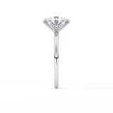 Round Solitaire Lab Grown Diamond Engagement Ring