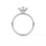 Round Solitaire Lab Grown Diamond Engagement Ring